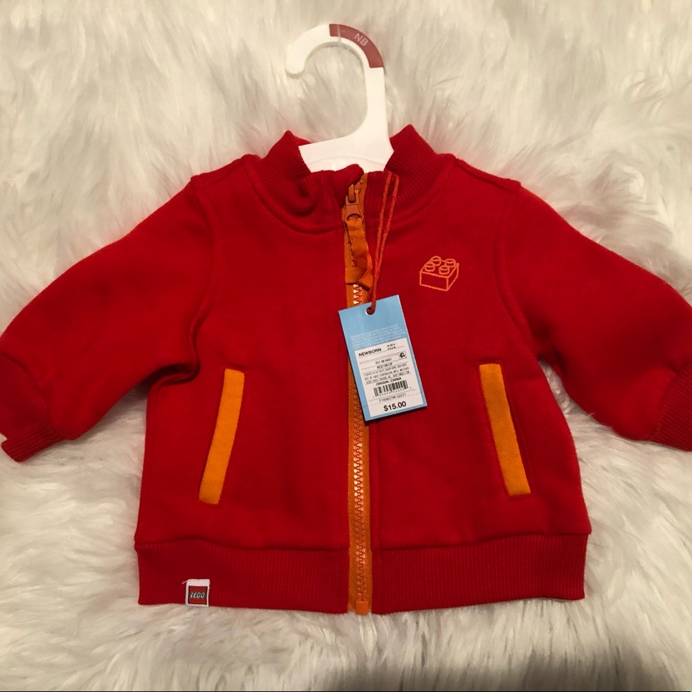 Red Newborn Zip-Up Jacket by Target Lego Collection